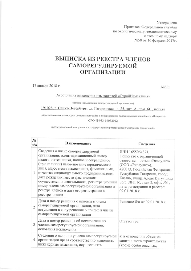 Членство в СРО изыскателей